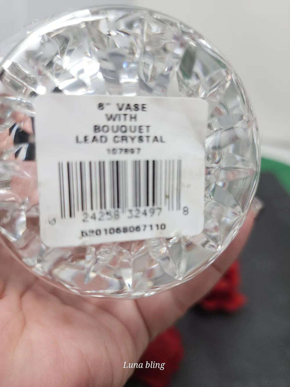 Lissmore Style Crystal Vase - Clear Leaded Glass